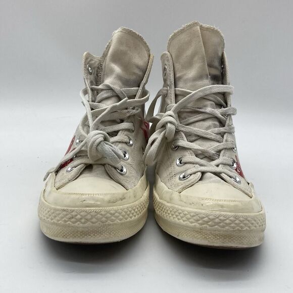 Mens Size 6 Converse Chuck 70 CDG Hi Multi Heart Shoes Sneakers 162972C - Picture 2 of 12